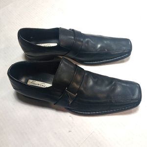 Kenneth Cole New York Men's Black Leather Black Dress Shoes Size 12M